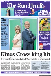 Sun Herald (Australia) Newspaper Front Page for 7 July 2013