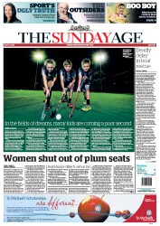 Sunday Age (Australia) Newspaper Front Page for 14 July 2013
