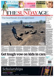 Sunday Age (Australia) Newspaper Front Page for 19 January 2014