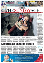 Sunday Age (Australia) Newspaper Front Page for 1 September 2013