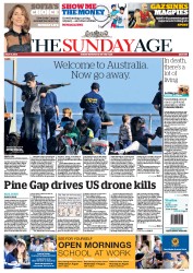 Sunday Age (Australia) Newspaper Front Page for 21 July 2013