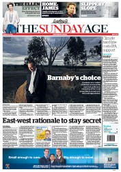 Sunday Age (Australia) Newspaper Front Page for 25 August 2013