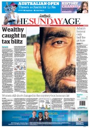 Sunday Age (Australia) Newspaper Front Page for 26 January 2014
