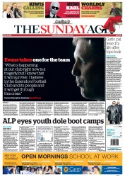 Sunday Age (Australia) Newspaper Front Page for 28 July 2013