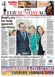 Sunday Age (Australia) Newspaper Front Page for 29 September 2013