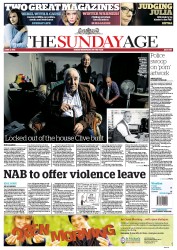 Sunday Age (Australia) Newspaper Front Page for 2 June 2013