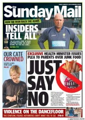 Sunday Mail (Australia) Newspaper Front Page for 12 January 2014