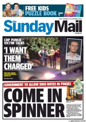 Sunday Mail (Australia) Newspaper Front Page for 15 December 2013