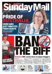Sunday Mail (Australia) Newspaper Front Page for 16 June 2013