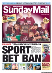 Sunday Mail (Australia) Newspaper Front Page for 26 May 2013