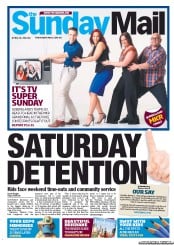 Sunday Mail (Australia) Newspaper Front Page for 28 April 2013