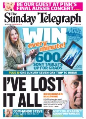 Sunday Telegraph (Australia) Newspaper Front Page for 21 July 2013