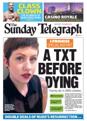 Sunday Telegraph (Australia) Newspaper Front Page for 23 June 2013
