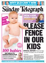 Sunday Telegraph (Australia) Newspaper Front Page for 2 June 2013