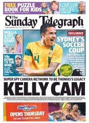 Sunday Telegraph (Australia) Newspaper Front Page for 8 December 2013