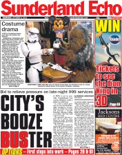  () Newspaper Front Page for 6 October 2011