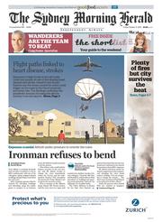 Sydney Morning Herald (Australia) Newspaper Front Page for 11 October 2013