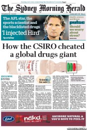 Sydney Morning Herald (Australia) Newspaper Front Page for 11 April 2013