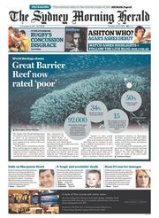 Sydney Morning Herald (Australia) Newspaper Front Page for 11 July 2013