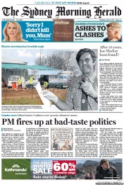Sydney Morning Herald (Australia) Newspaper Front Page for 12 June 2013