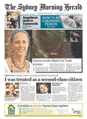Sydney Morning Herald (Australia) Newspaper Front Page for 12 September 2013