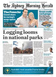 Sydney Morning Herald (Australia) Newspaper Front Page for 13 May 2013