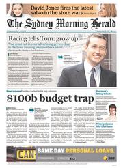 Sydney Morning Herald (Australia) Newspaper Front Page for 14 May 2013