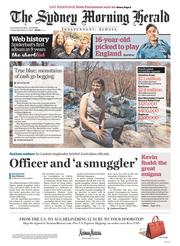 Sydney Morning Herald (Australia) Newspaper Front Page for 15 November 2013