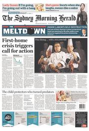 Sydney Morning Herald (Australia) Newspaper Front Page for 16 November 2013
