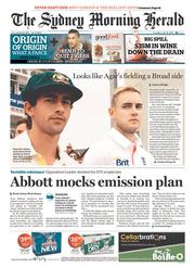 Sydney Morning Herald (Australia) Newspaper Front Page for 16 July 2013