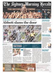 Sydney Morning Herald (Australia) Newspaper Front Page for 16 August 2013