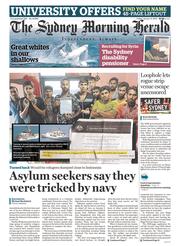 Sydney Morning Herald (Australia) Newspaper Front Page for 17 January 2014