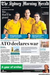 Sydney Morning Herald (Australia) Newspaper Front Page for 17 June 2013