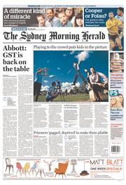 Sydney Morning Herald (Australia) Newspaper Front Page for 18 May 2013