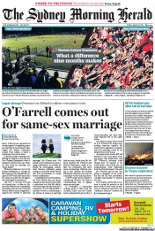 Sydney Morning Herald (Australia) Newspaper Front Page for 19 April 2013