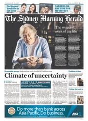 Sydney Morning Herald (Australia) Newspaper Front Page for 19 August 2013