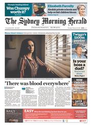 Sydney Morning Herald (Australia) Newspaper Front Page for 20 February 2014