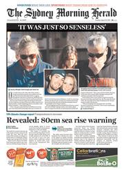 Sydney Morning Herald (Australia) Newspaper Front Page for 20 August 2013