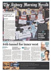 Sydney Morning Herald (Australia) Newspaper Front Page for 21 August 2013