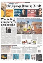 Sydney Morning Herald (Australia) Newspaper Front Page for 21 September 2013