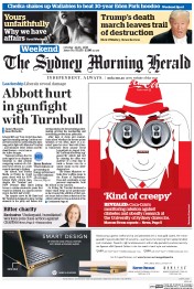 Sydney Morning Herald (Australia) Newspaper Front Page for 22 October 2016