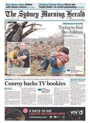 Sydney Morning Herald (Australia) Newspaper Front Page for 22 May 2013