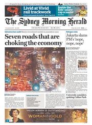 Sydney Morning Herald (Australia) Newspaper Front Page for 22 May 2015