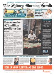 Sydney Morning Herald (Australia) Newspaper Front Page for 24 June 2013