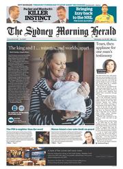 Sydney Morning Herald (Australia) Newspaper Front Page for 24 July 2013