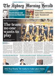 Sydney Morning Herald (Australia) Newspaper Front Page for 24 September 2013