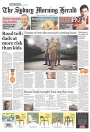 Sydney Morning Herald (Australia) Newspaper Front Page for 25 January 2014