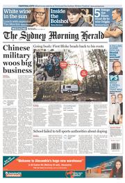 Sydney Morning Herald (Australia) Newspaper Front Page for 25 May 2013
