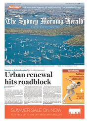 Sydney Morning Herald (Australia) Newspaper Front Page for 27 December 2013