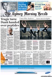 Sydney Morning Herald (Australia) Newspaper Front Page for 27 April 2013